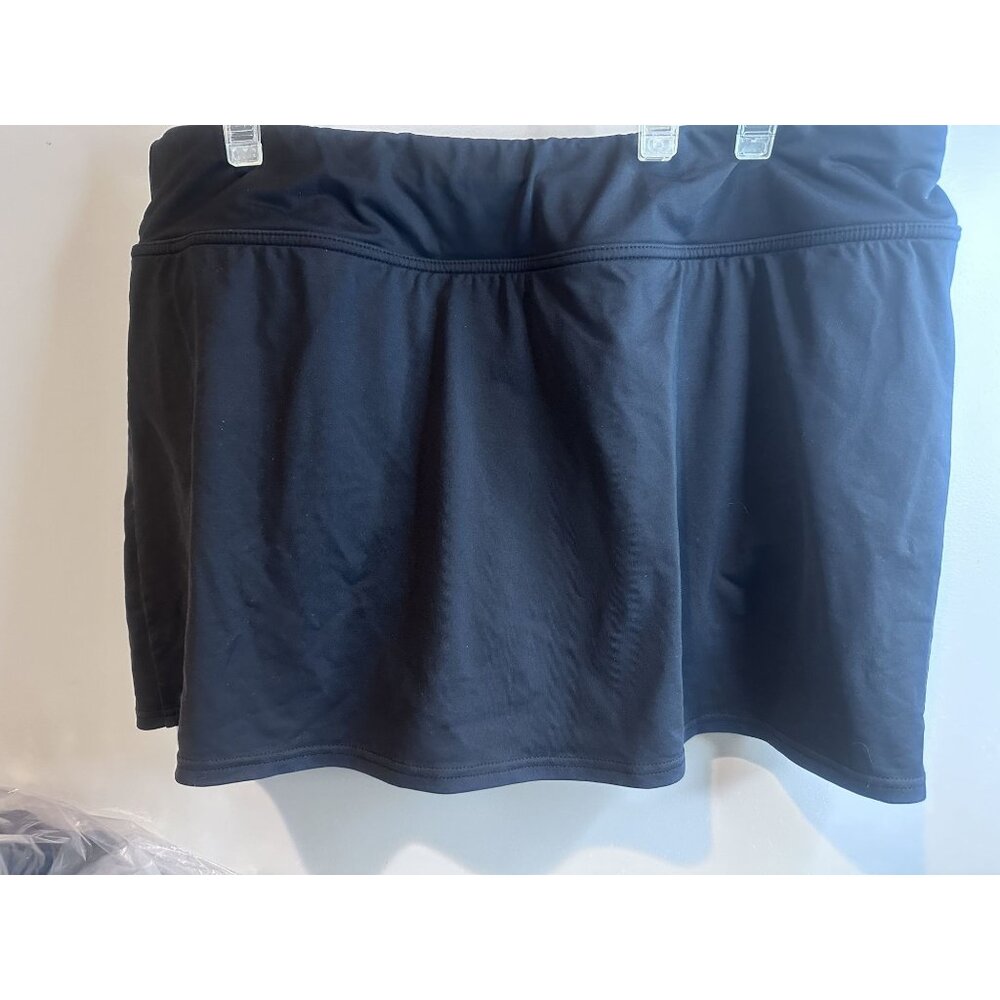 Lands End Womens Black Swim Skirt Comfortable Swimwear Size 14